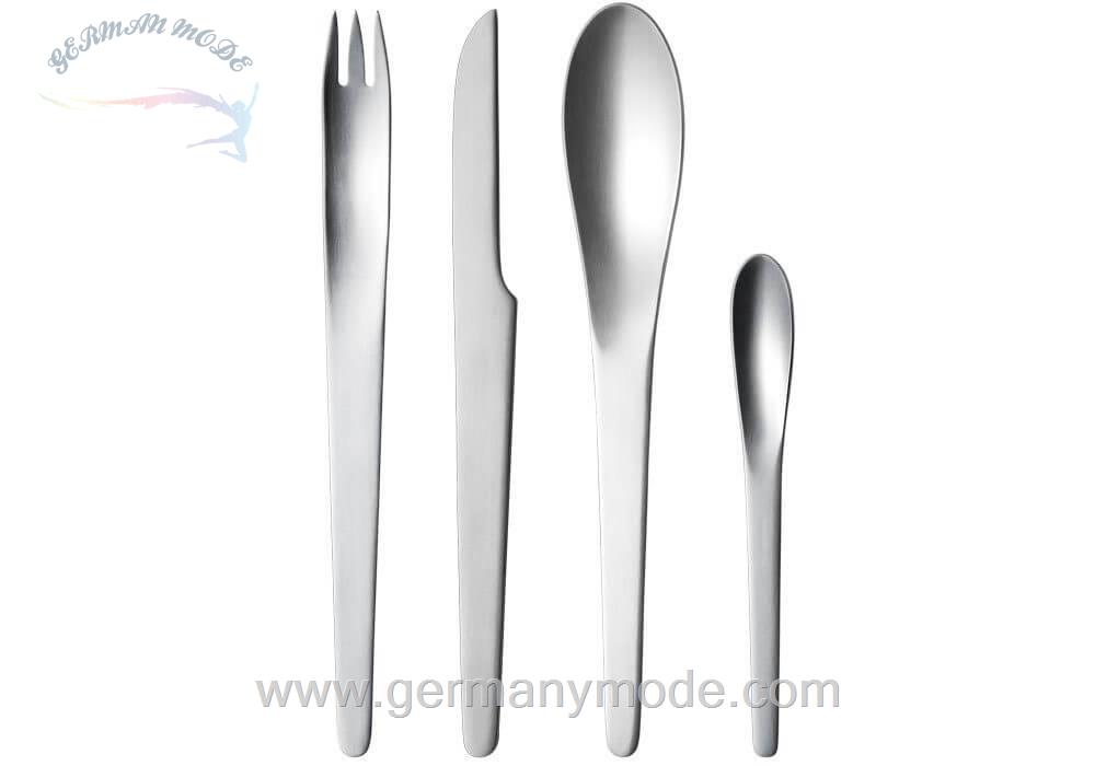 سرویس قاشق چنگال 16 پارچه جورج جنس دانمارک Georg Jensen Arne Jacobsen Besteck-Set 16-teilig
