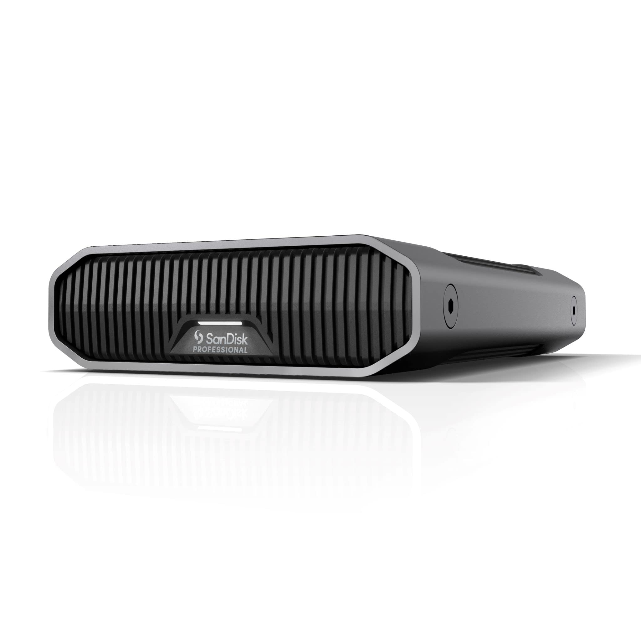 هارد دیسک دسکتاپ SanDisk PROFESSIONAL G-DRIVE با ظرفیت 6 ترابایت (سرعت خواندن و نوشتن 250 مگابایت بر ثانیه؛ کابل USB-C به USB-C؛ راهنمای شروع سریع؛ آداپتور برق و کابل؛ 3 سال گارانتی) 6 ترابایت