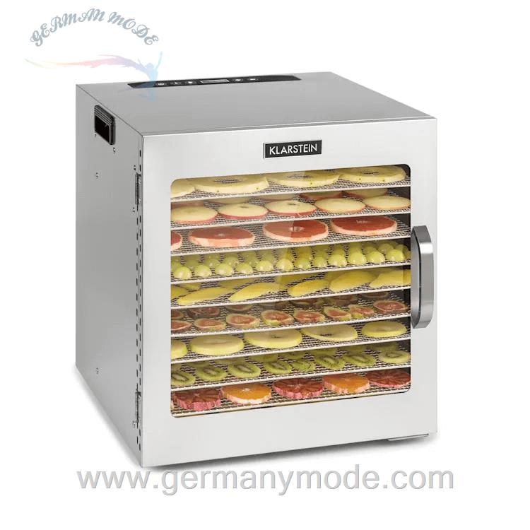 خشک کن میوه کلارشتاین آلمان Klarstein Captain Jerky 110 Dörrautomat 10 Etage Silber 90 C 1000 watt