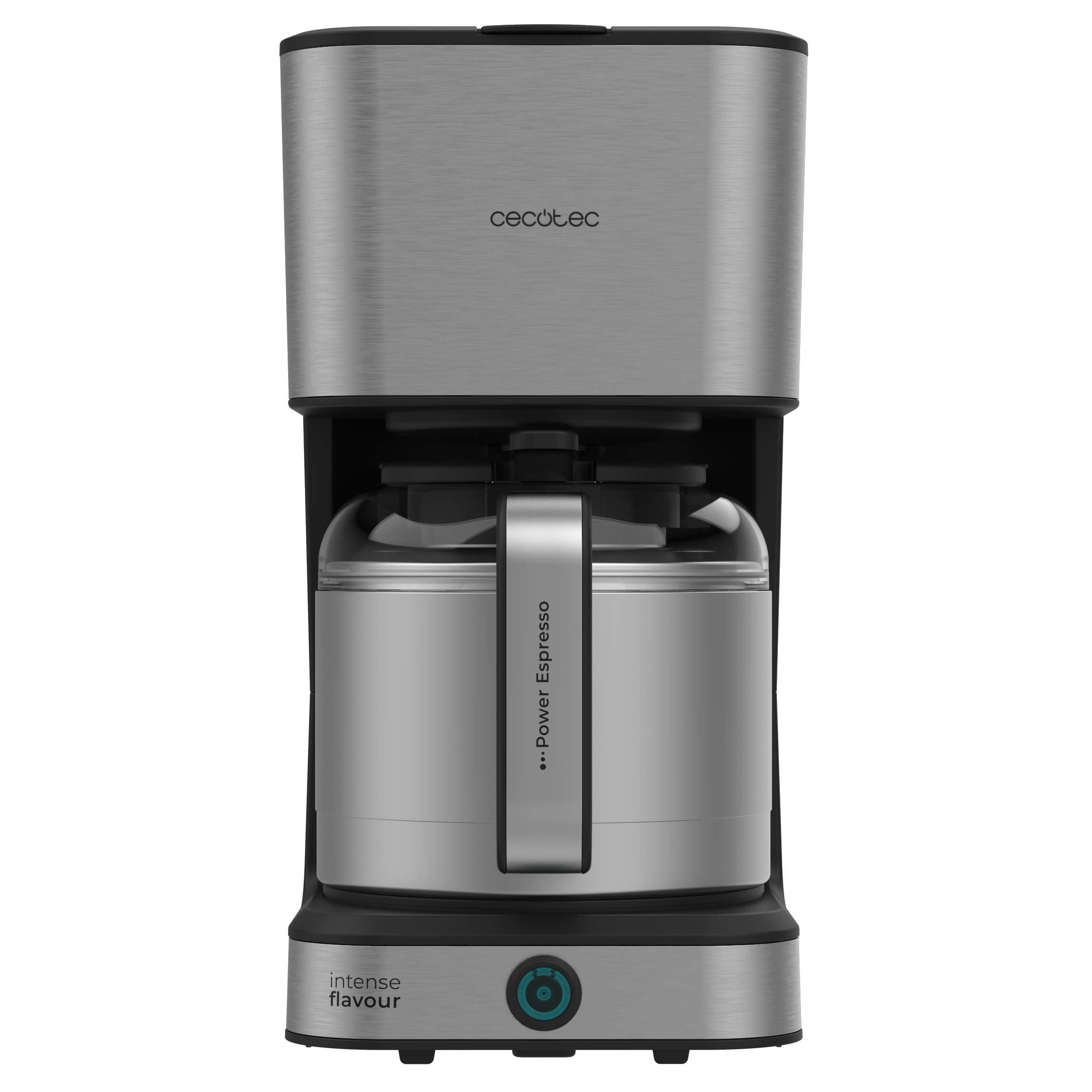 قهوه ساز سکوتک اسپانیا Cecotec Coffee 66 drop & Thermo، 950 وات، 1.2 لیتر، 10 فنجان، فناوری ExtremeAroma، عملکرد ضد چکه، نشانگر سطح آب، فیلتر توری قابل استفاده مجدد، محافظت در برابر گرمای بیش از حد