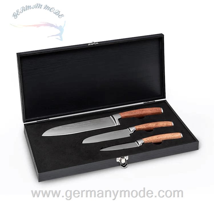ست چاقو آشپزخانه فولاد دمشق کلارشتاین آلمان Klarstein Kishiko Messerset Silber