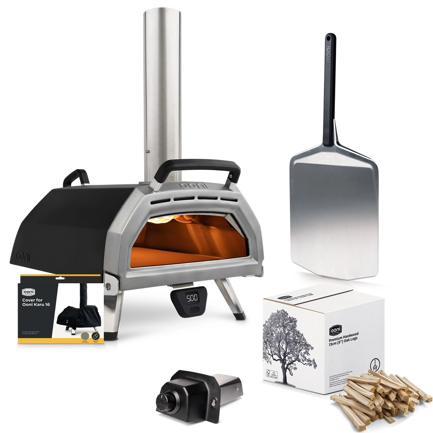 فر پیتزا ذغالی گازی خانگی اونی اسکاتلند Ooni Karu 16 Pizzaofen Paket Basis (5-tlg.)