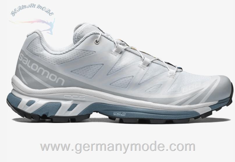 کتانی اسپرت مردانه زنانه سالامون فرانسه SALOMON XT-6 Sportliche Schuhe Unisex Arctic Ice / China Blue / Lunar Rock