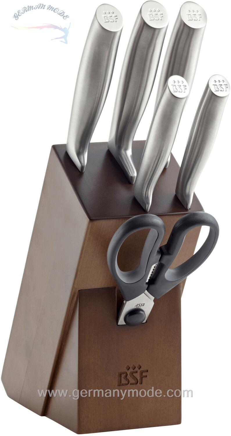 ست چاقو آشپزخانه 7 پارچه بی اس اف شیکاگو زولینگ آلمان BSF Chicago Messerblock 7 teilig