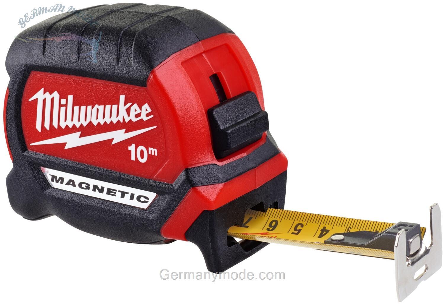 متر 10 متری میلواکی آمریکا ، Milwaukee Generation III 4932464601 (10 m)، نوار مغناطیسی متریک، 10 × 27 متر تک