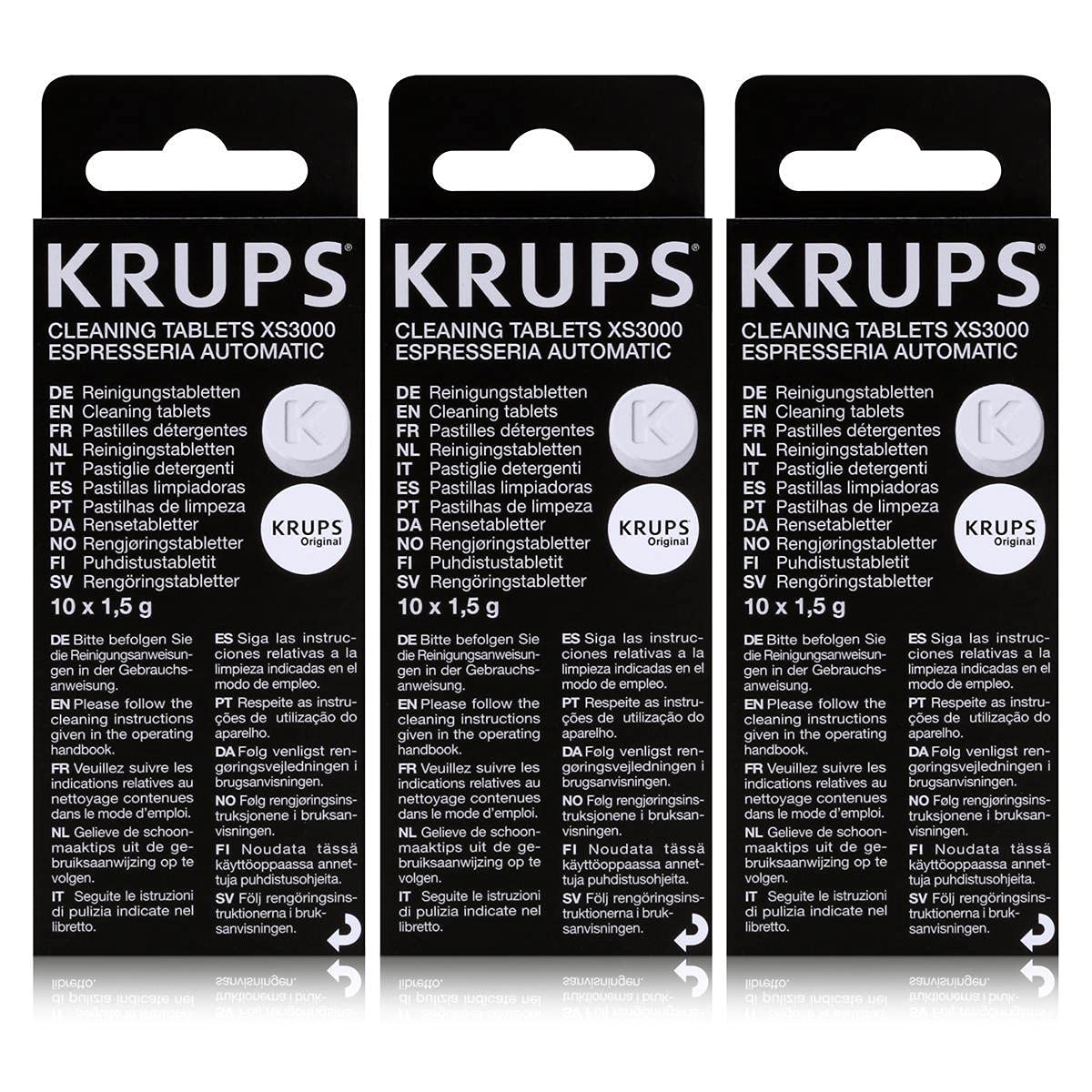 خرید از آمازون - 3 عدد قرص تمیز کننده KRUPS XS3000 3 عددی