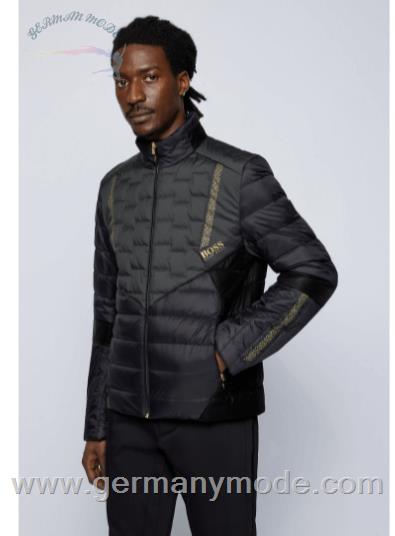 کاپشن مردانه هوگو باس آلمان BOSS REGULAR-FIT DAUNENJACKE MIT VERPIXELTEM ARTWORK