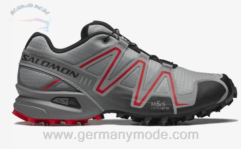 کتانی اسپرت مردانه زنانه سالامون فرانسه SALOMON SPEEDCROSS 3 REFLECT Sportliche Schuhe Unisex Fiery Red / Black / Monument
