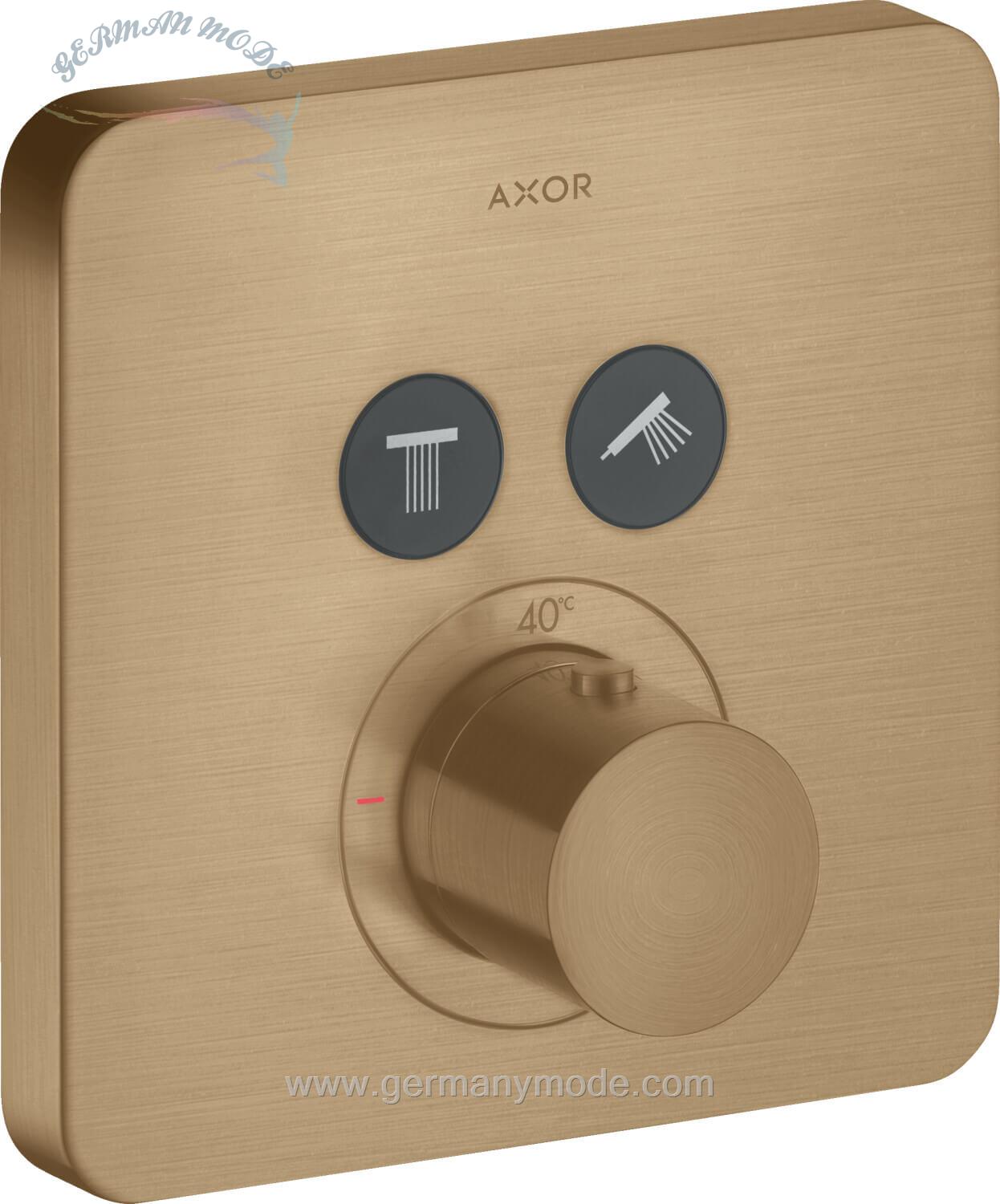 شیر حمام توکار هانس گروهه آلمان Hansgrohe Axor Shower softsquare 36707 Brushed Bronze 36707140