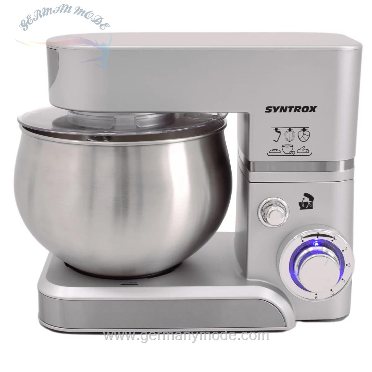 غذا ساز همه کاره سینتروکس آلمان Syntrox Küchenmaschine Knetmaschine Basic 5 Liter Farbwahl silber A Ware