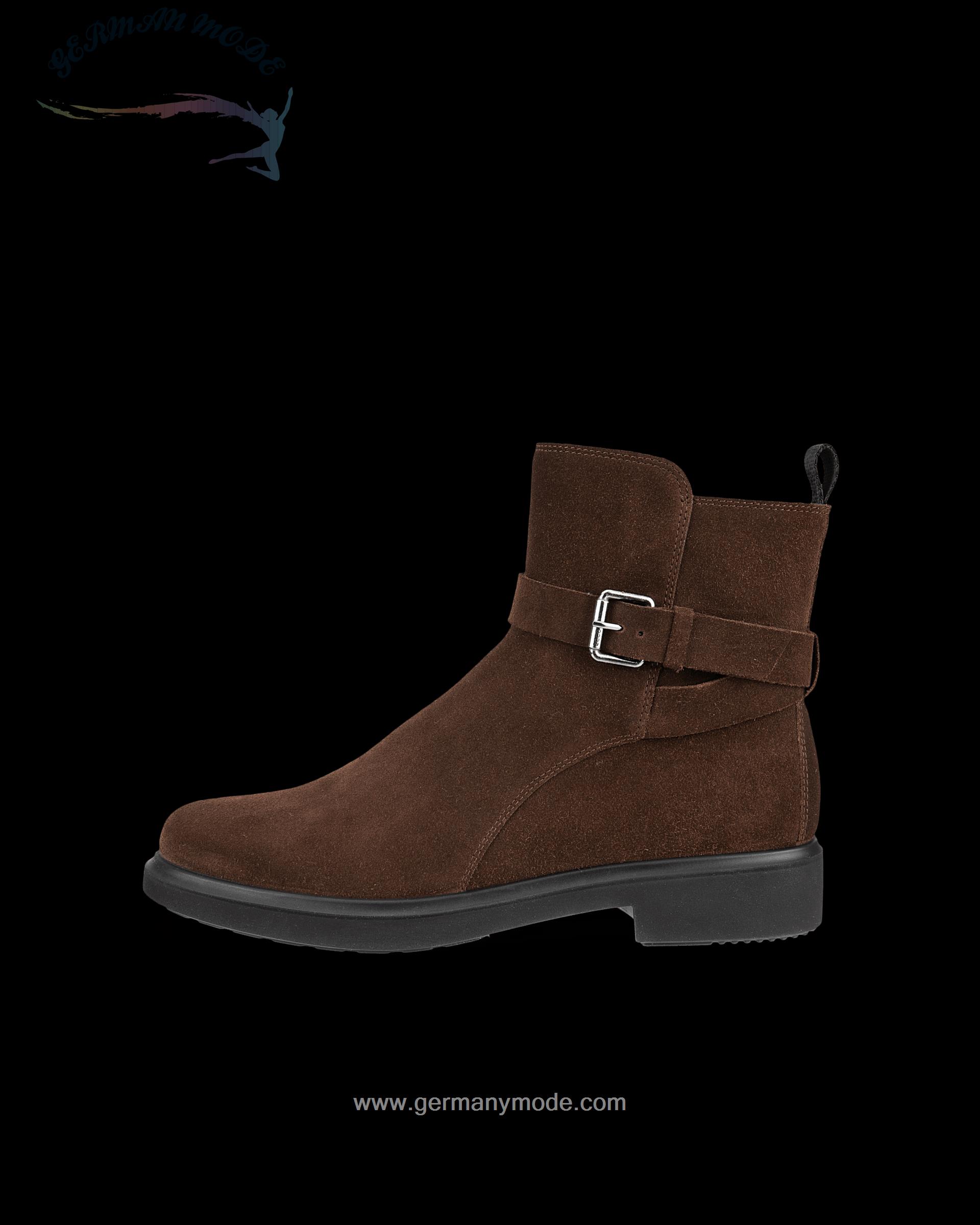 نیم بوت زنانه اکو دانمارک ECCO METROPOLE AMSTERDAM Damen Wasserdichter Lederstiefel Braun