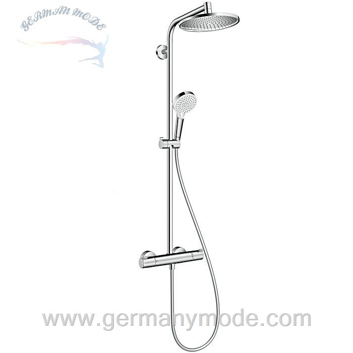 ست شیرآلات دوش علم دوش حمام هانس گروهه آلمان Hansgrohe Crometta S 240 1jet Showerpipe 27267000