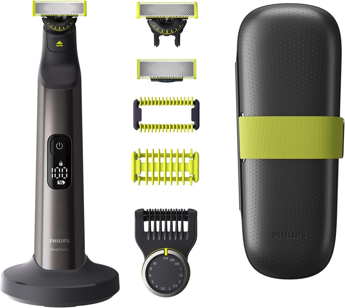 ریش تراش فیلیپس هلند Philips QP6651/35 شامل 2 عدد تیغه 360، 1 عدد تیغه اصلی، ضمیمه اصلاح 14 میلی متری