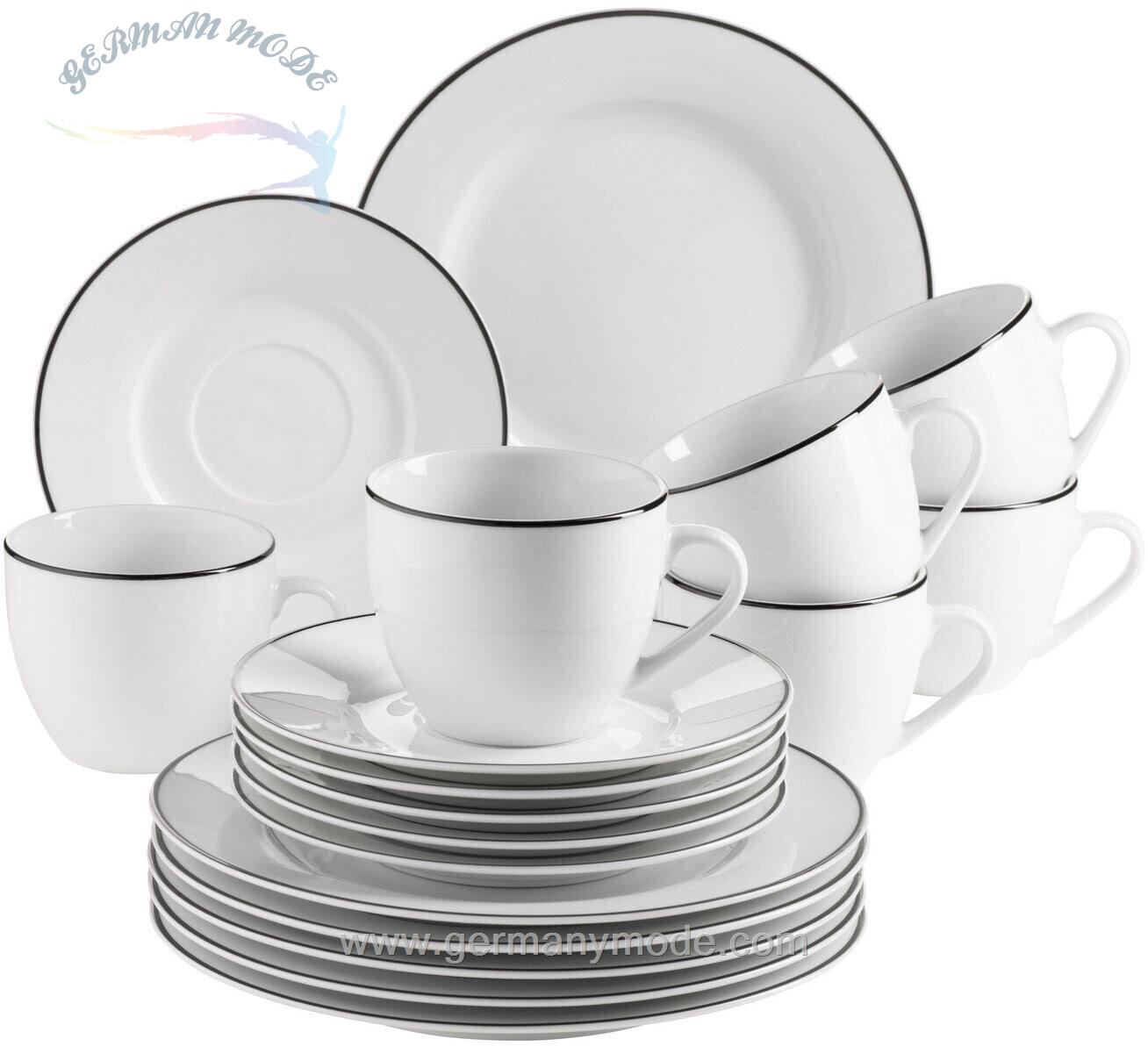 سرویس قهوه خوری چینی 18 پارچه 6 نفره ماسر اتریش Mäser Kaffeeservice Enna (18-tlg.)