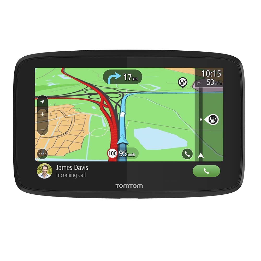 خرید از آمازون - دستگاه ناوبری TomTom GO Essential (6 اینچ، اجتناب از ترافیک به لطف TomTom Traffic، به روز رسانی نقشه اروپا، تماس بدون هندز، به روز رسانی از طریق Wi-Fi) 6 اینچ بدون سیستم ناوبری خودرو TMC