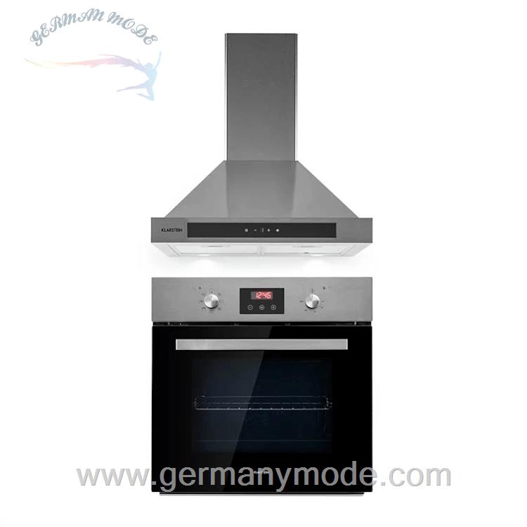 فر توکار 68 لیتری و هود آشپزخانه کلارشتاین آلمان Klarstein Kalahari Zelda Einbau-Set Backofen Abzugshaube