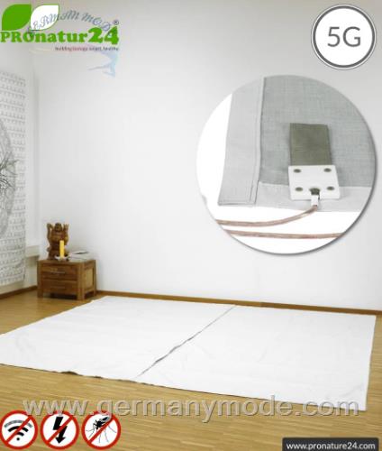 کف پوش محافظ ارت دار پشه بند ضد امواج تخت دو نفره پرونیچر المان Grounding set for groundable DOUBLE BED