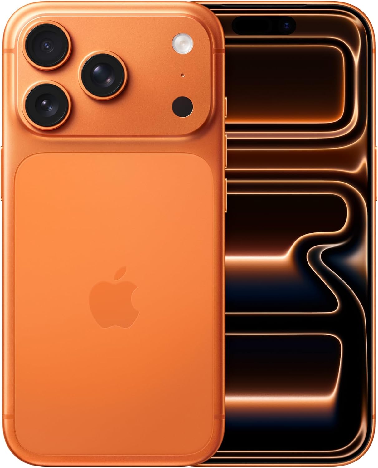 گوشی آیفون ۱۷ پرو ۱ ترابایت تا ۱۲۰ هرتز تراشه A19 Pro عمر باتری بی‌نظیر نارنجی Apple iPhone