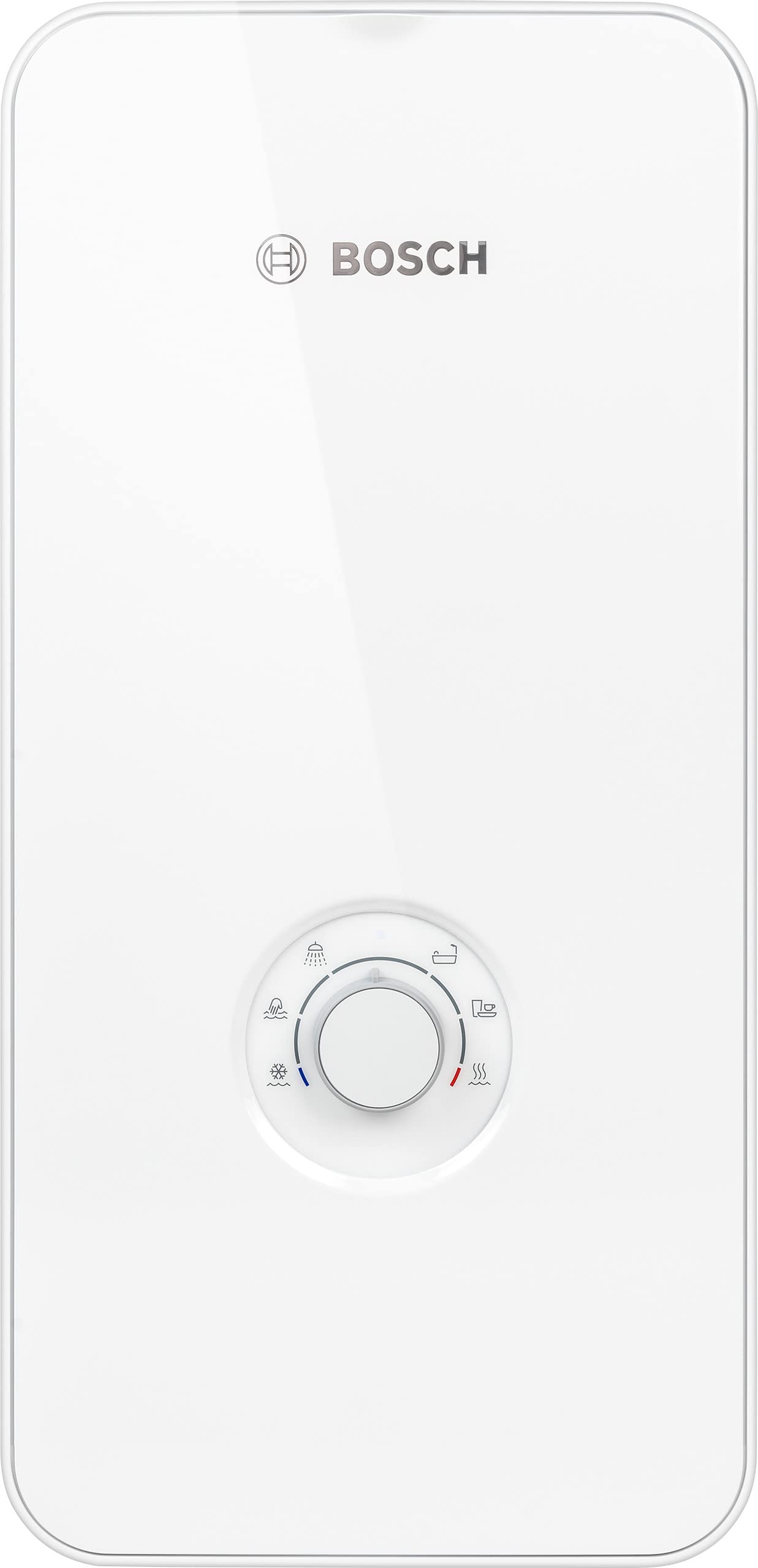 خرید از آمازون - آبگرمکن لحظه ای با کنترل الکترونیکی بوش Tronic Comfort Plus 15/18/21 kW - قابل تعویض، مقاوم در برابر فشار، انتخاب درجه حرارت بدون پله، ظاهر شیشه ای مدرن، سفید [کلاس انرژی A] 15/18/21 kW سفید