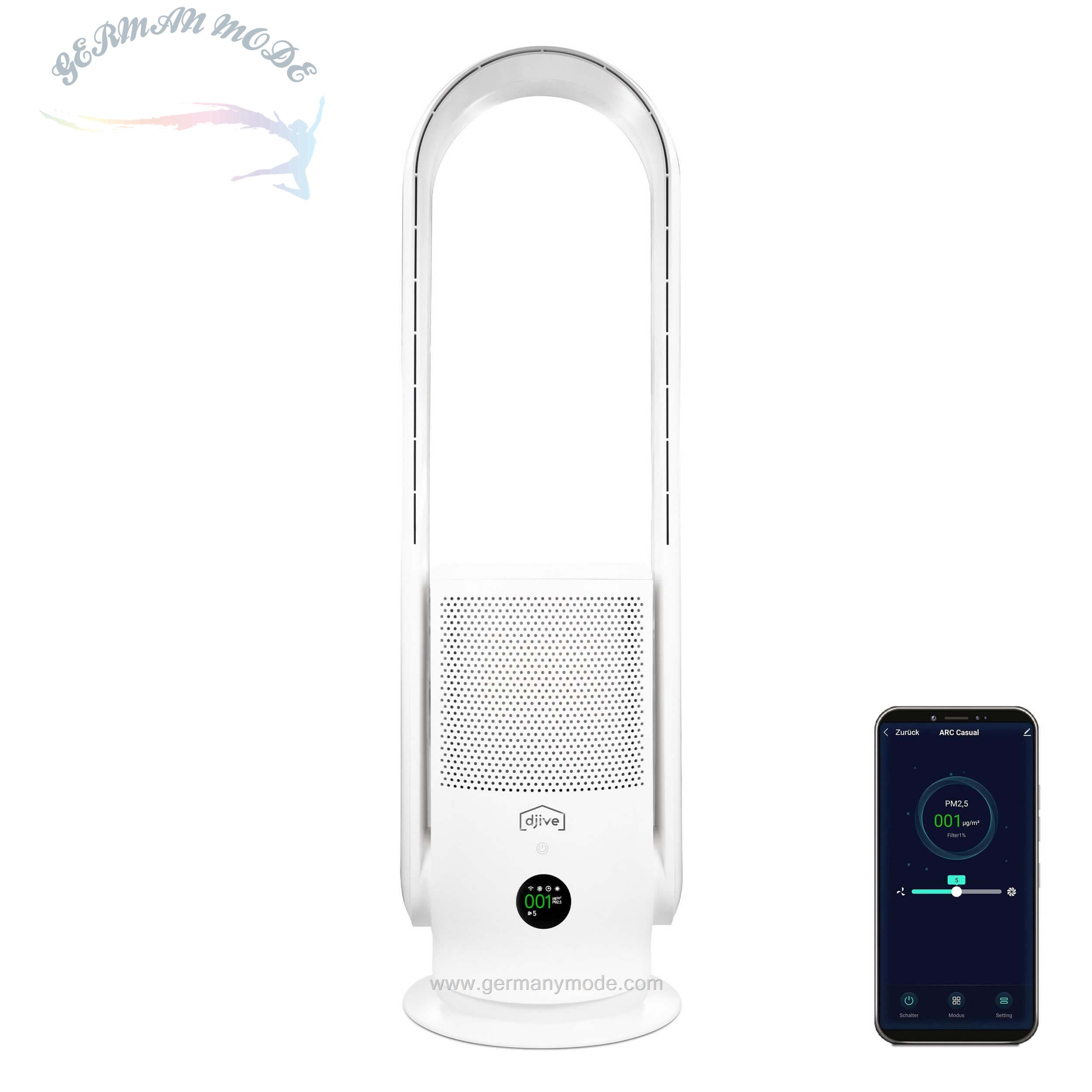 دستگاه تصفیه هوا دیجیو Djive Luftreiniger Flowmate ARC Casual- für 25 m² Räume