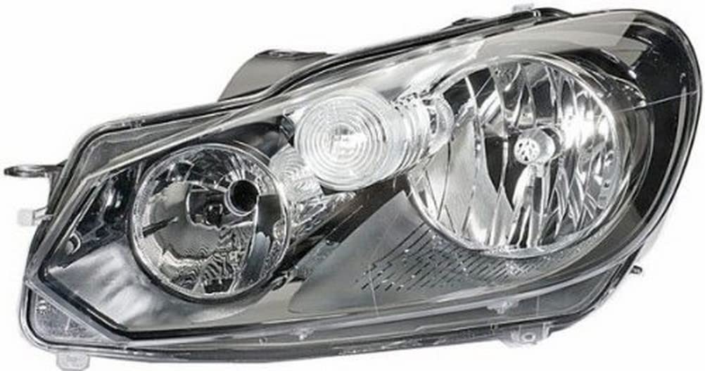 چراغ جلو خودرو HELLA 1EG 009 901-211 چراغ جلو هالوژن/FF - برای VW Golf VI (5K1) - ECE/CCC - برای ترافیک سمت راست - هالوژن چپ، چپ سیاه