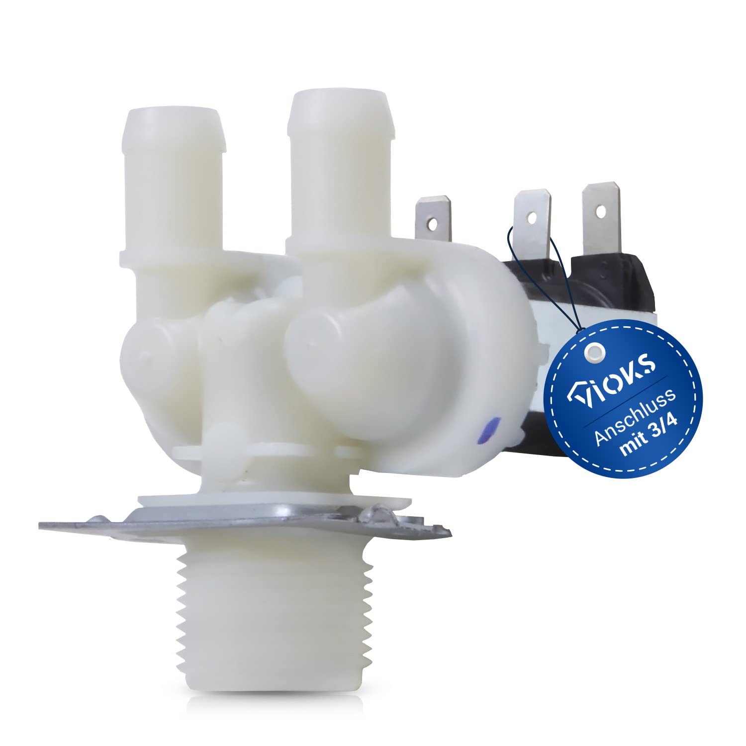 خرید از آمازون - شیر برقی VIOKS 3/4 اینچ دو طرفه 14 میلی متر تعویض شیر آب ماشین لباسشویی Bauknecht 481228128006 ماشین ظرفشویی جهانی