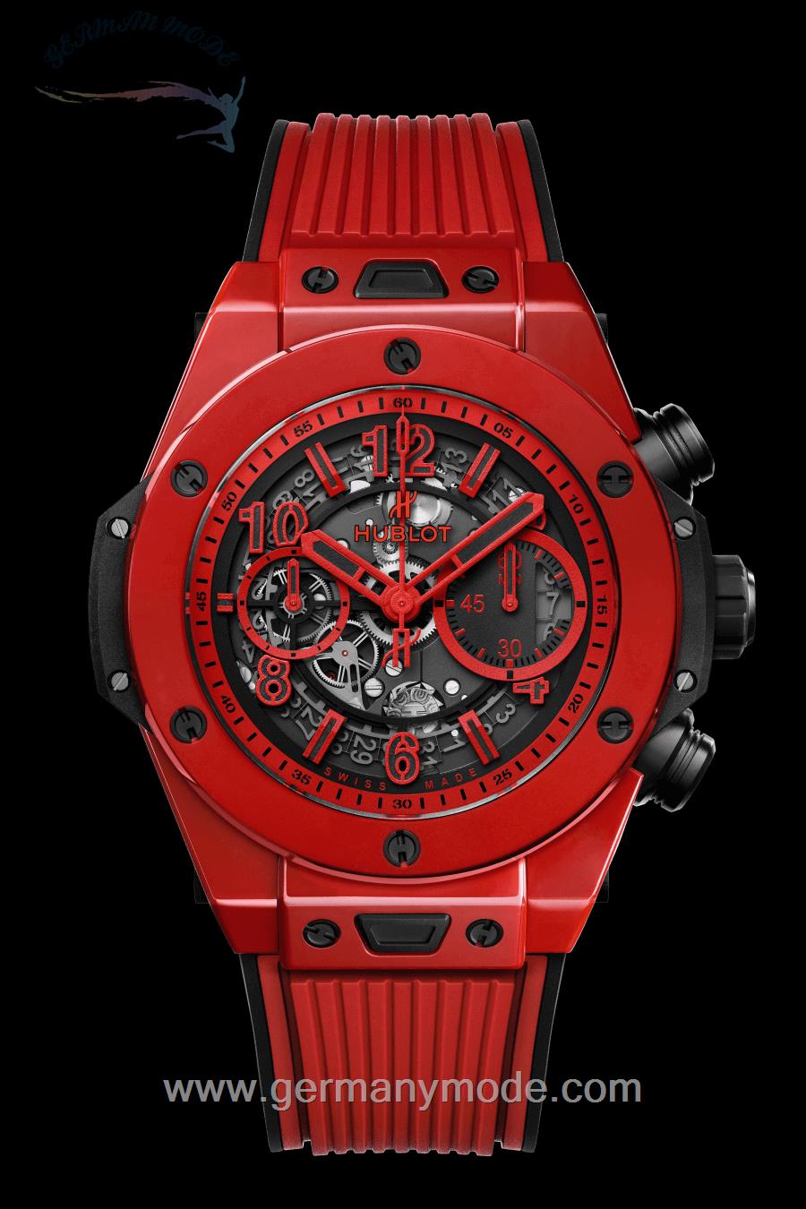 ساعت مچی مردانه هابلوت سوئیس HUBLOT UNICO RED MAGIC 45MM