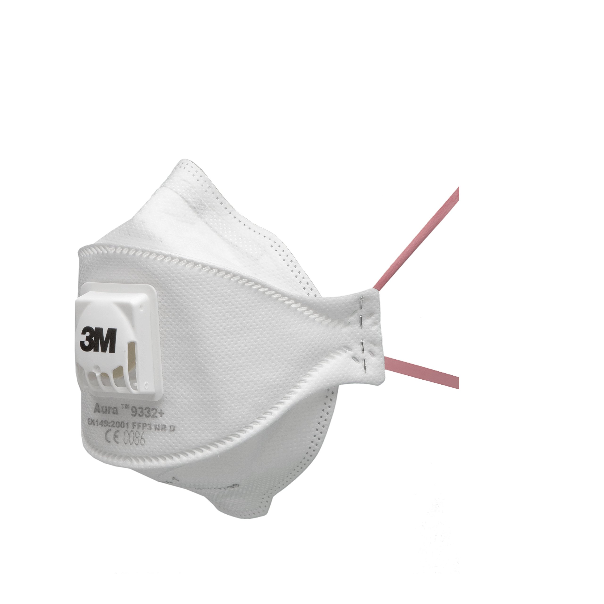 خرید از آمازون - 3M Aura 9332+، ماسک تنفسی FFP3، ماسک یکبار مصرف با بالاترین سطح حفاظتی FFP3 برای حداکثر محافظت، 5 تکه، سفید