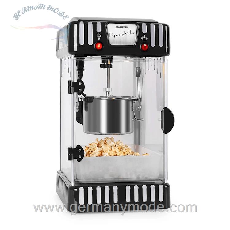 دستگاه پاپ کورن ساز کلارشتاین آلمان Klarstein Volcano Popcornmaschine Schwarz