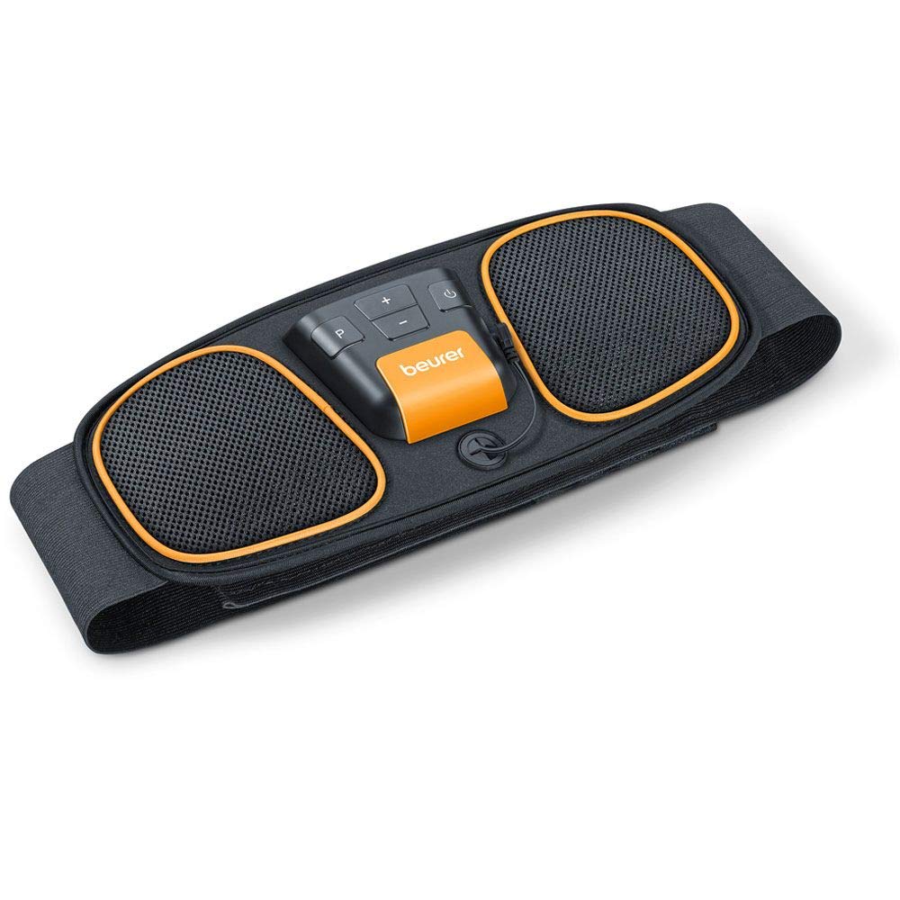 خرید از آمازون - Beurer EM 32 Bauchmuskel-Gürtel, zur Muskelstimulation, EMS Bauchtraining, 2 verschleißfreie Carbon-Elektroden