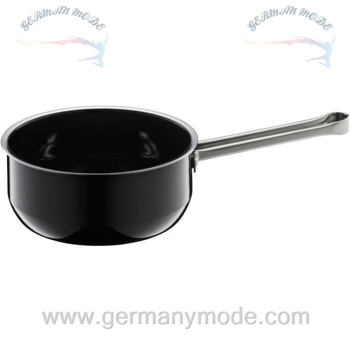 قابلمه شیرجوش 16 سانت وی ام اف آلمان WMF FUSIONTEC ESSENTIAL STIELKASSEROLLE, 16 CM, BLACK