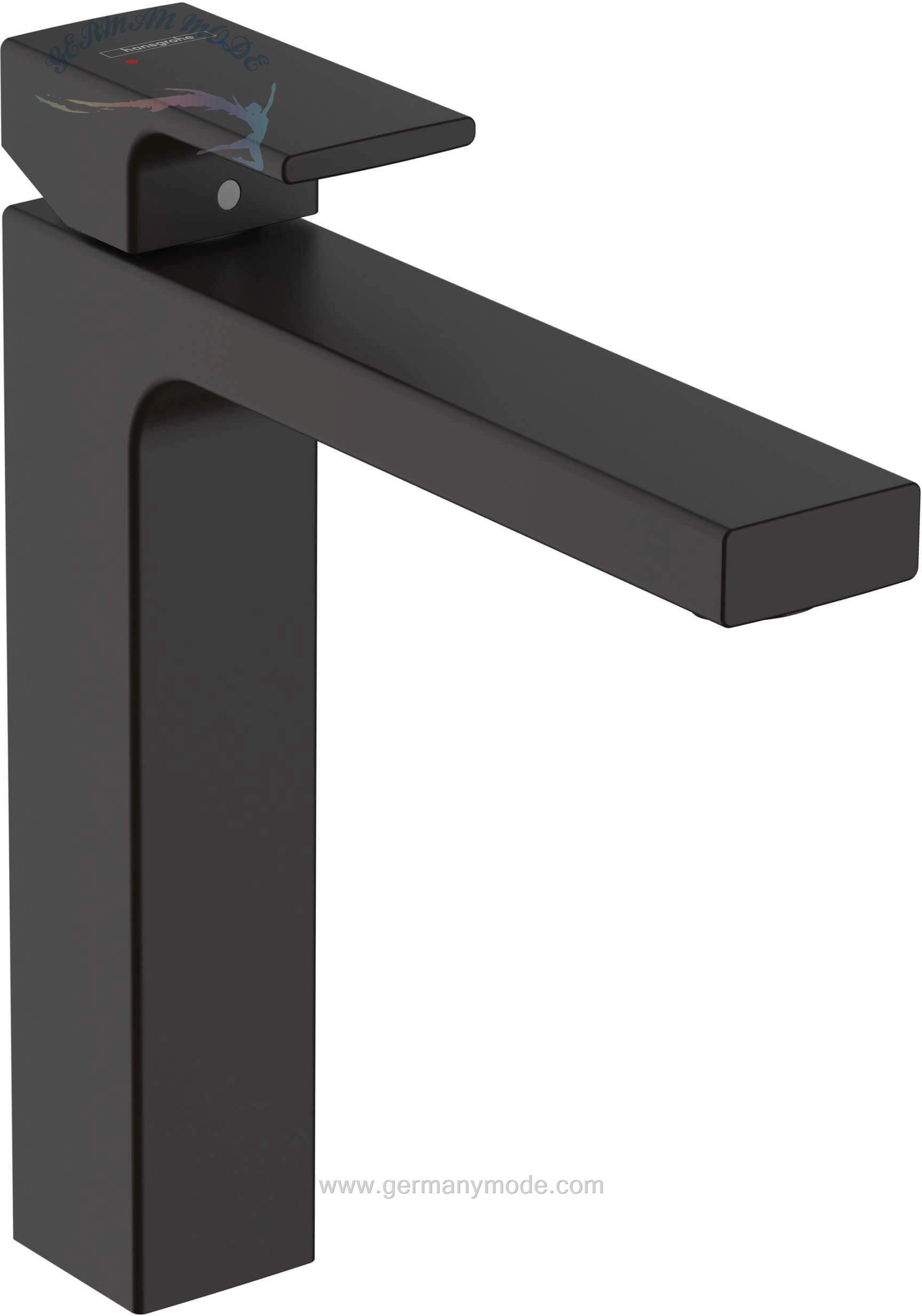 شیر مخلوط روشویی پایه بلند هانس گروهه آلمان Hansgrohe Vernis Shape 190 71591 schwarz matt 71591670