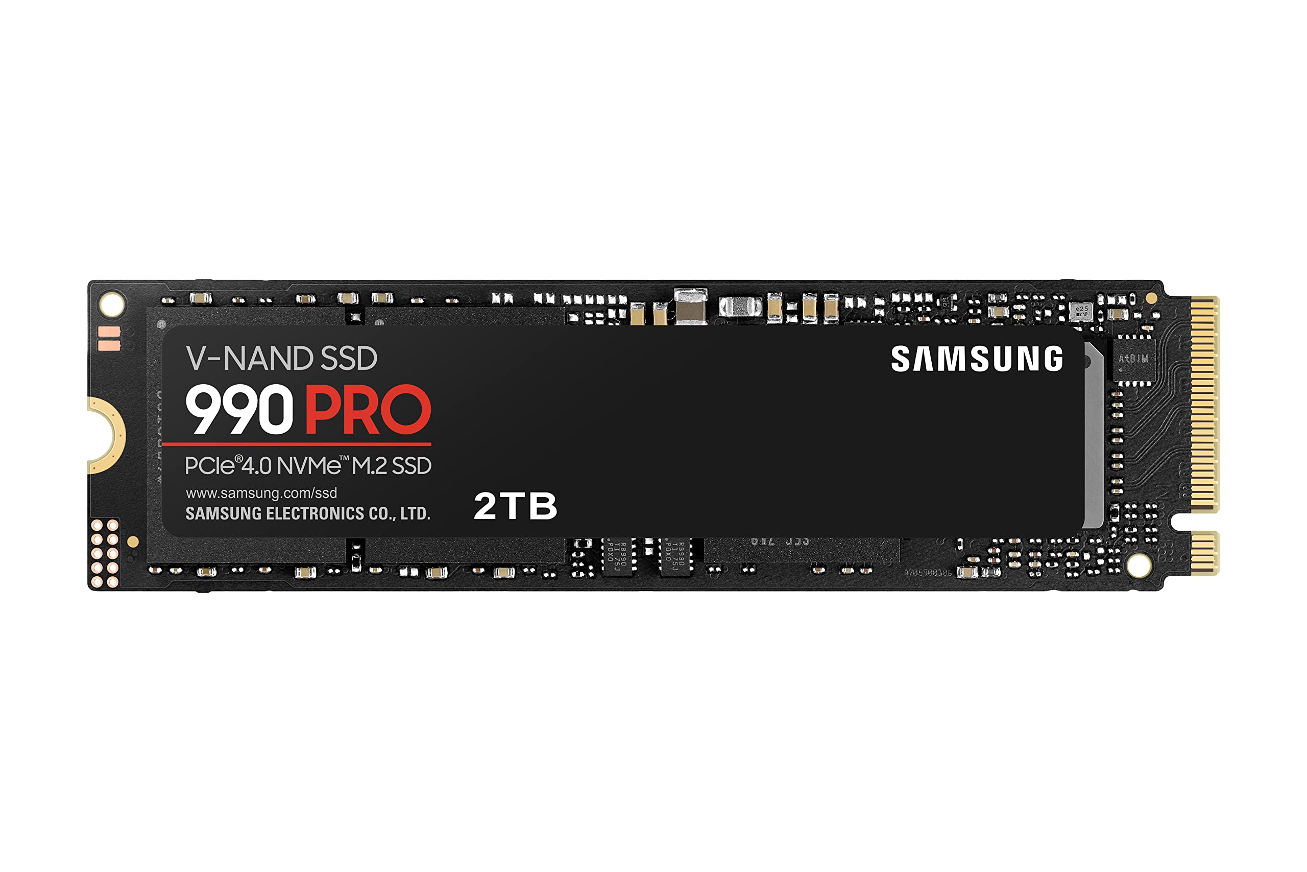 خرید از آمازون - Samsung 990 PRO NVMe M.2 SSD, 2TB, PCIe 4.0, 7,450 MB/s Read, 6,900 MB/s Write, SSD داخلی, SSD داخلی برای بازی و ویرایش ویدئو, مشکی, MZ-V9P2T0BW