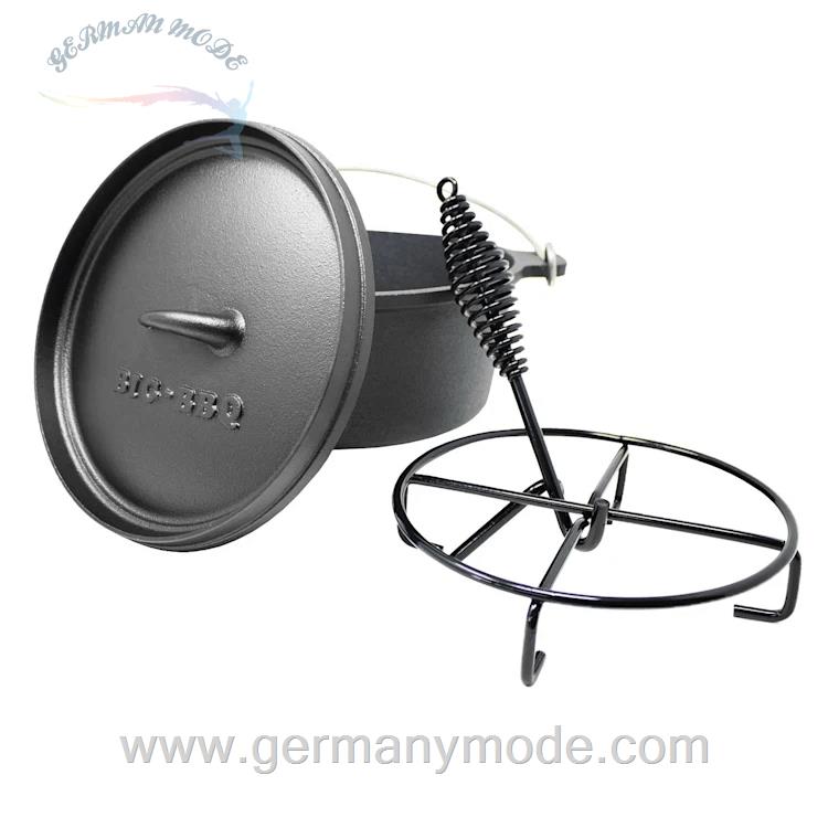 قابلمه باربیکیو اجاق هلندی 4.2 لیتری کلارشتاین آلمان Klarstein Galloway Dutch Oven 4.5 BBQ-Topf Schwarz