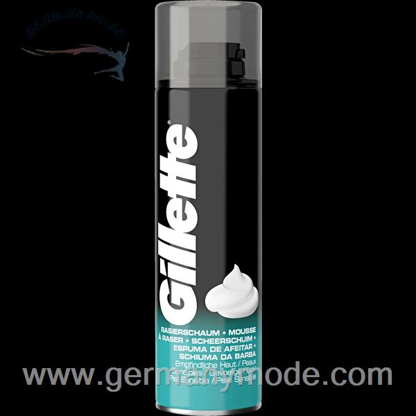 فوم اصلاح 200 میل صورت آقایان ژیلت آمریکا Gillette Classic Rasierschaum empfindliche Haut (200 ml)