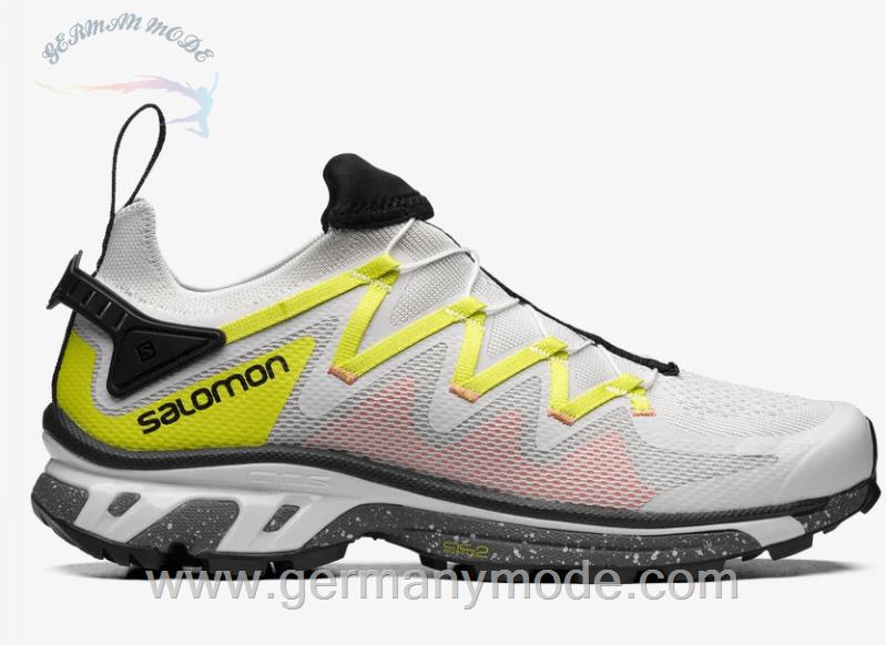 کتانی اسپرت زنانه مردانه سالامون فرانسه SALOMON XT RUSH Sportliche Schuhe Unisex Black Lunar Rock Evening Primrose