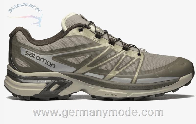 کتانی اسپرت مردانه زنانه سالامون فرانسه SALOMON XT-WINGS 2 Sportliche Schuhe Unisex Major Brown / Vintage Khaki / Silver