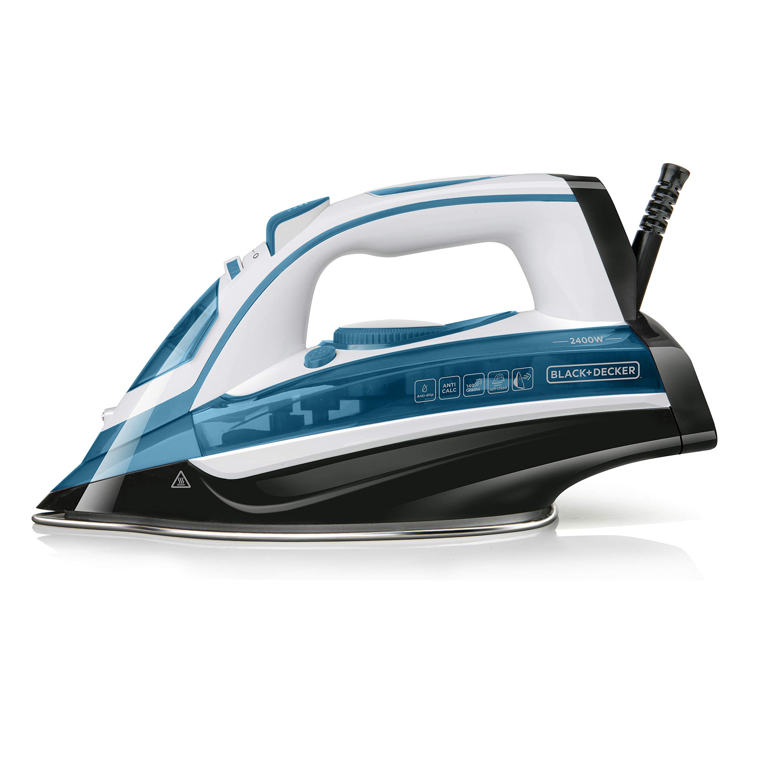 اتو بخار بلک اند دکر آمریکا Black+Decker Blue BXIR2402E 2400 پلاستیک 370 میلی لیتر