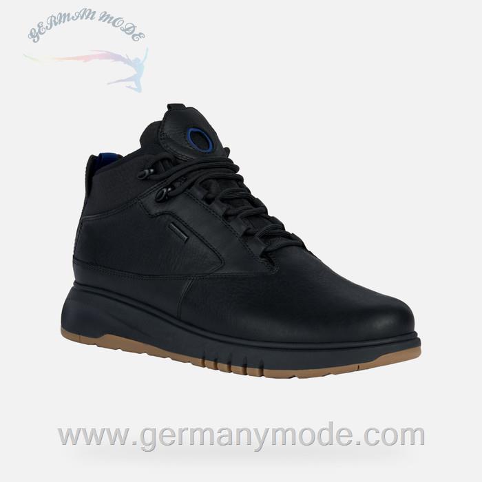 نیم بوت ضد آب مردانه جی اوکس ایتالیا GEOX WASSERDICHTE SCHUHE Aerantis 4x4 Abx Herr Dunkles Schwarz