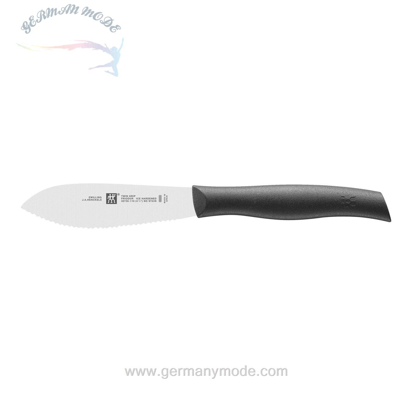 چاقو ۱۱ سانت یونیور سال زولینگ آلمان ZWILLING TWIN GRIP UNIVERSALMESSER 11 CM- SCHWARZ