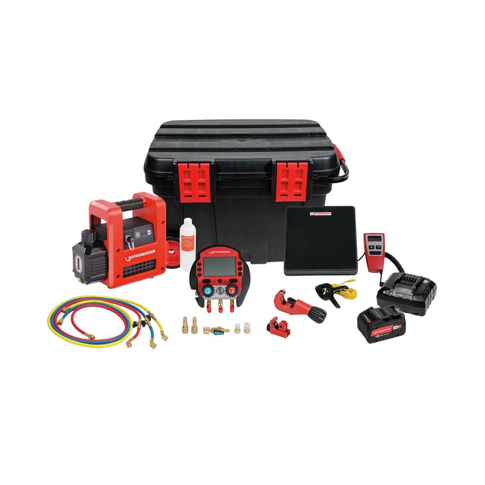 ست پمپ خلا دیجیتال روتنبرگر آلمان Rothenberger ROCADDY 120 R32 CL | 1000003623 | کیت پمپ خلا