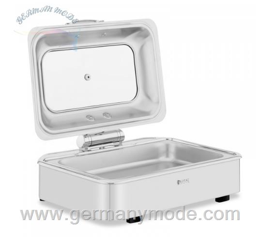 ظرف شفینگ دیش مستطیلی رویال کترینگ آلمان Royal Catering Chafing Dish - GN 1/1 - Royal Catering - 8,5 L - Sichtfenster 4062859058300 (RCCD-RT6_9L)