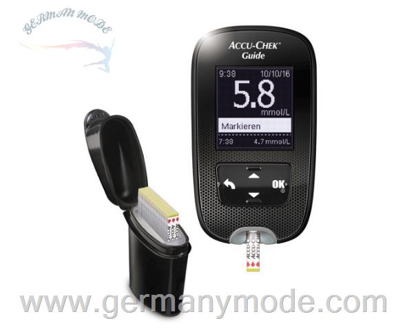 دستگاه و نوار تست قند خون اکیو چک آلمان Accu-Chek Guide mmol/l