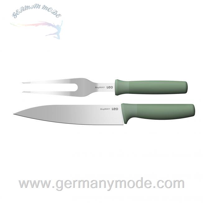 ست 2 پارچه چاقو چنگال برگهف بلژیک Berghoff 2 tlg Tranchierset Forest - Leo