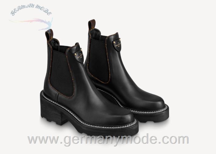 نیم بوت زنانه لویی ویتون فرانسه LOUIS VUITTON LV BEAUBOURG ANKLE BOOT 1A8949