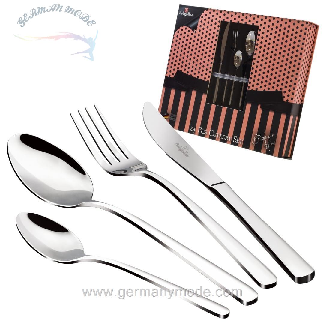 سرویس قاشق چنگال 24 پارچه برلینگر هاوس مجارستان Berlinger Haus 24-Piece Cutlery Set BH/2150 Silver