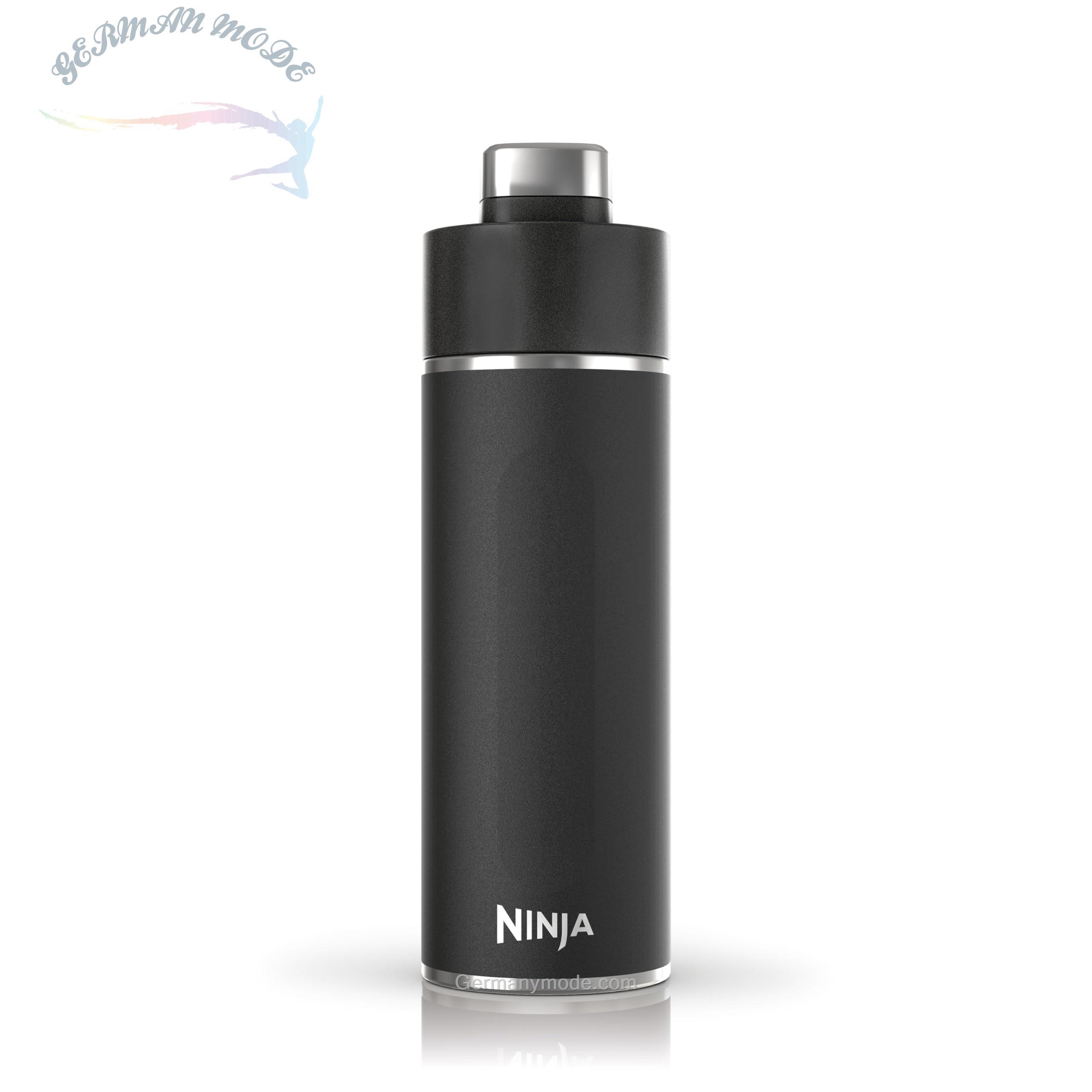 قمقمه آب ماگ حرارتی نینجا آمریکا Ninja DW1801EUUKBK تیرستی، ۵۳۰ میلی‌لیتر، درب ضد نشت، برای نوشیدنی‌های گازدار، گرم و سرد، ماگ مسافرتی با عایق سه‌گانه