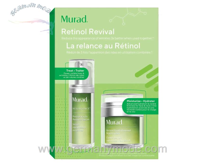 ست سرم صورت کرم شب جوانساز رتینول مورد آمریکا Murad Retinol Revival Kit (2pcs.)