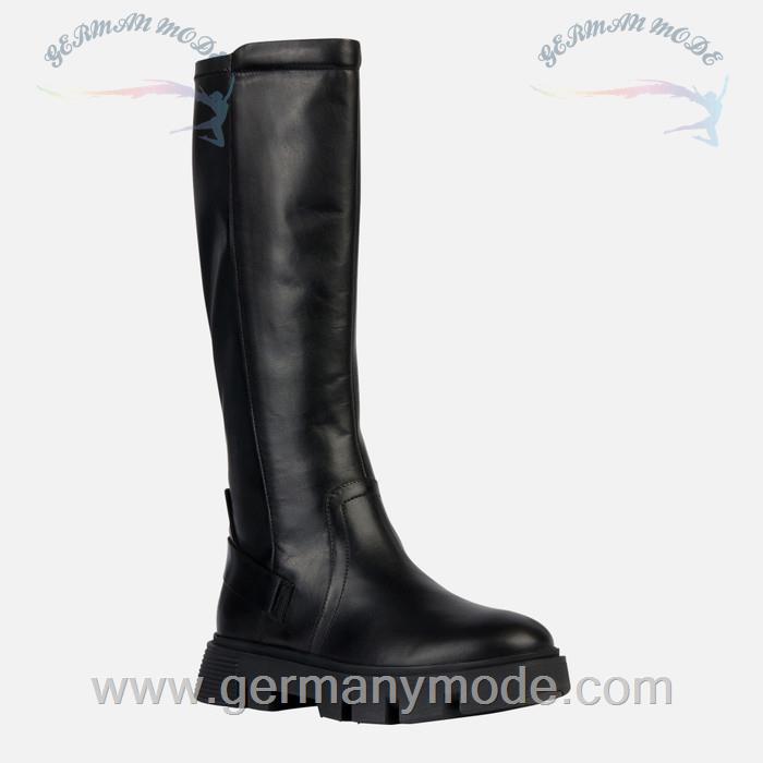 بوت زنانه جی اوکس ایتالیا GEOX HOHE STIEFEL Vilde Dame Schwarz
