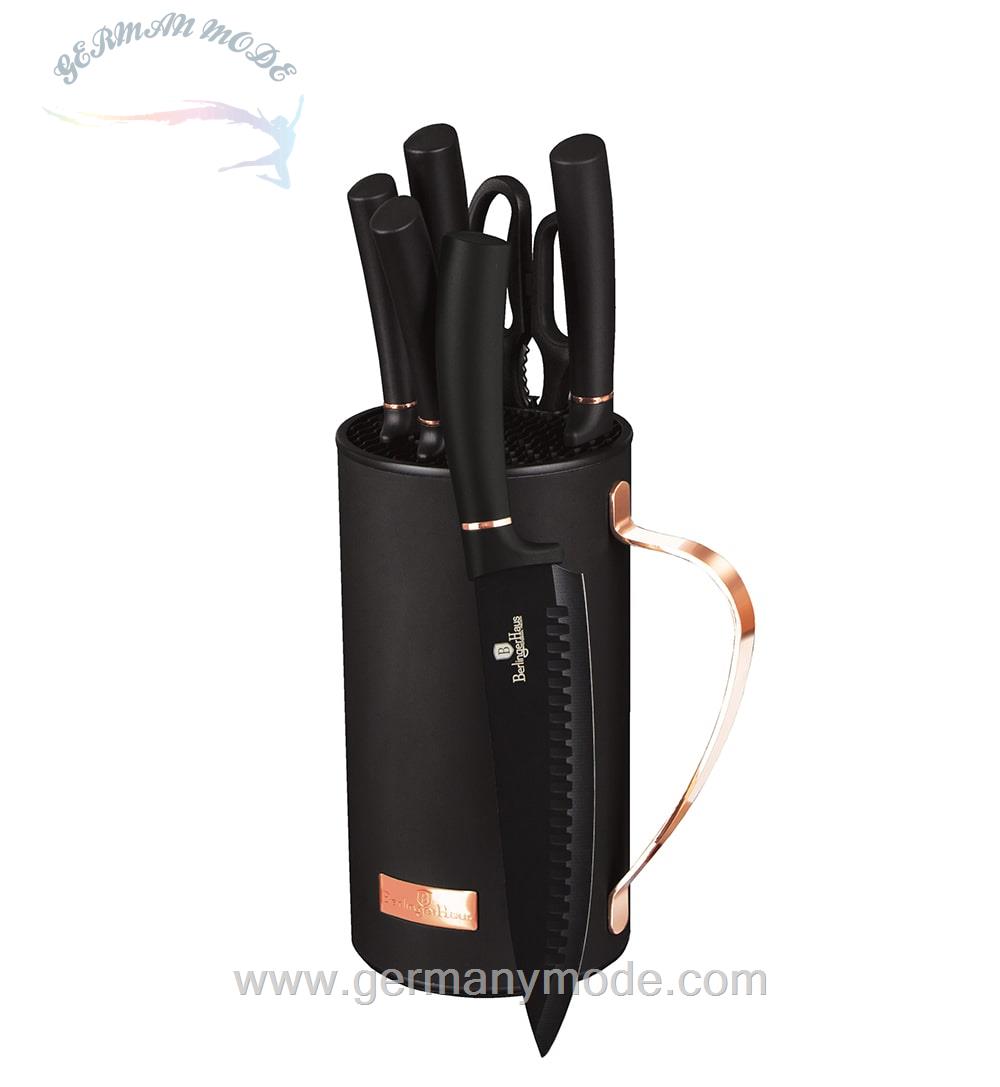 ست چاقو آشپزخانه برلینگر هاوس مجارستان BERLINGER HAUS KITCHEN KNIFE SET BH-2481 BLACK ROSE COLLECTION